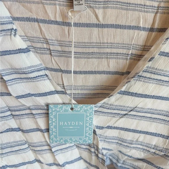 Hayden - Striped Blouse with Lace - Picture 3 of 9